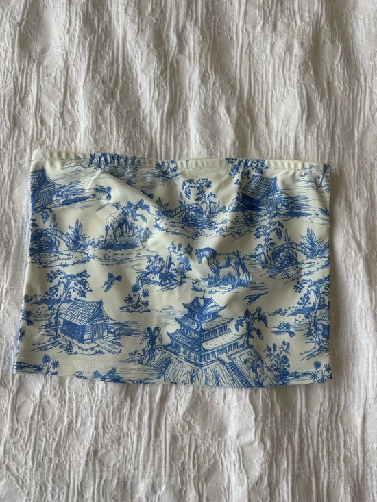 Edikted Tops - Edikted white and blue tube top